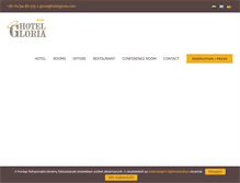 Tablet Screenshot of hotelgloria.com